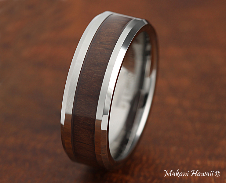 Male wedding ring wood